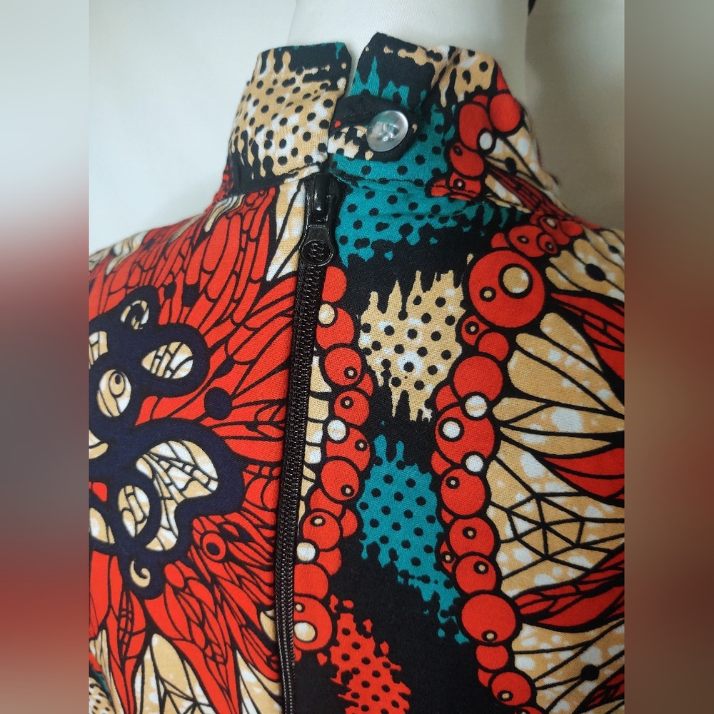 NWT Mae Otti African Waxed Cotton Top - Picture 4 of 10